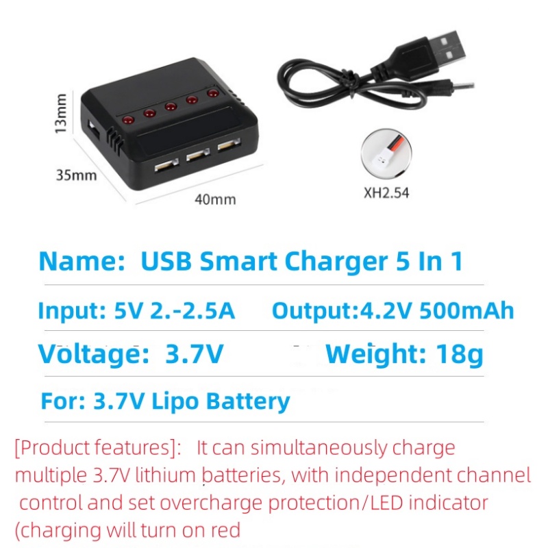 Syma X5HW X5HC X5C X5SW 3.7V 5 – Drone Battery Balance Charger Bewertung und Preis