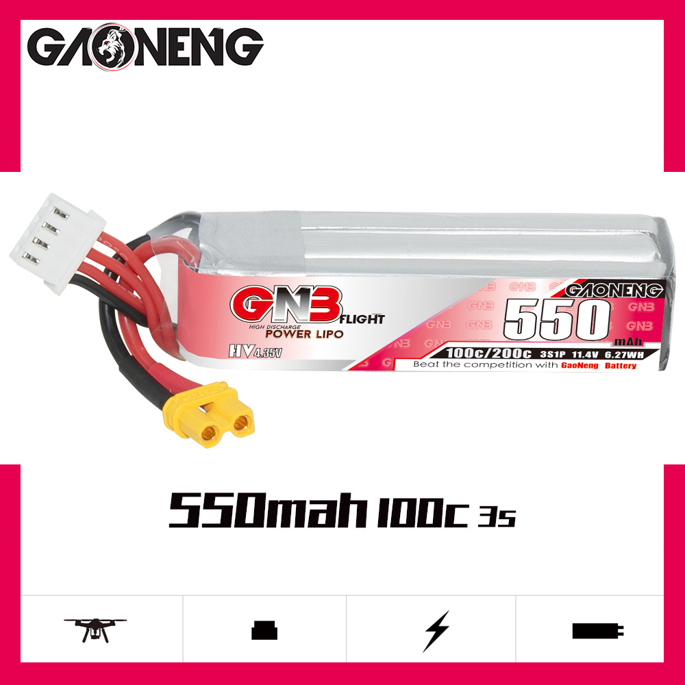 GNB HV 11.4V 550mAh 100C/200C  – Drone Battery Lipo Bewertung und Preis