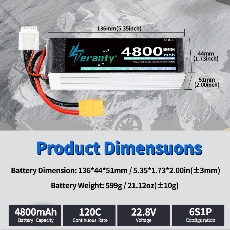 TERANTY 6S 4800mAh Lipo Batter – Drone Battery Plate Bewertung und Preis