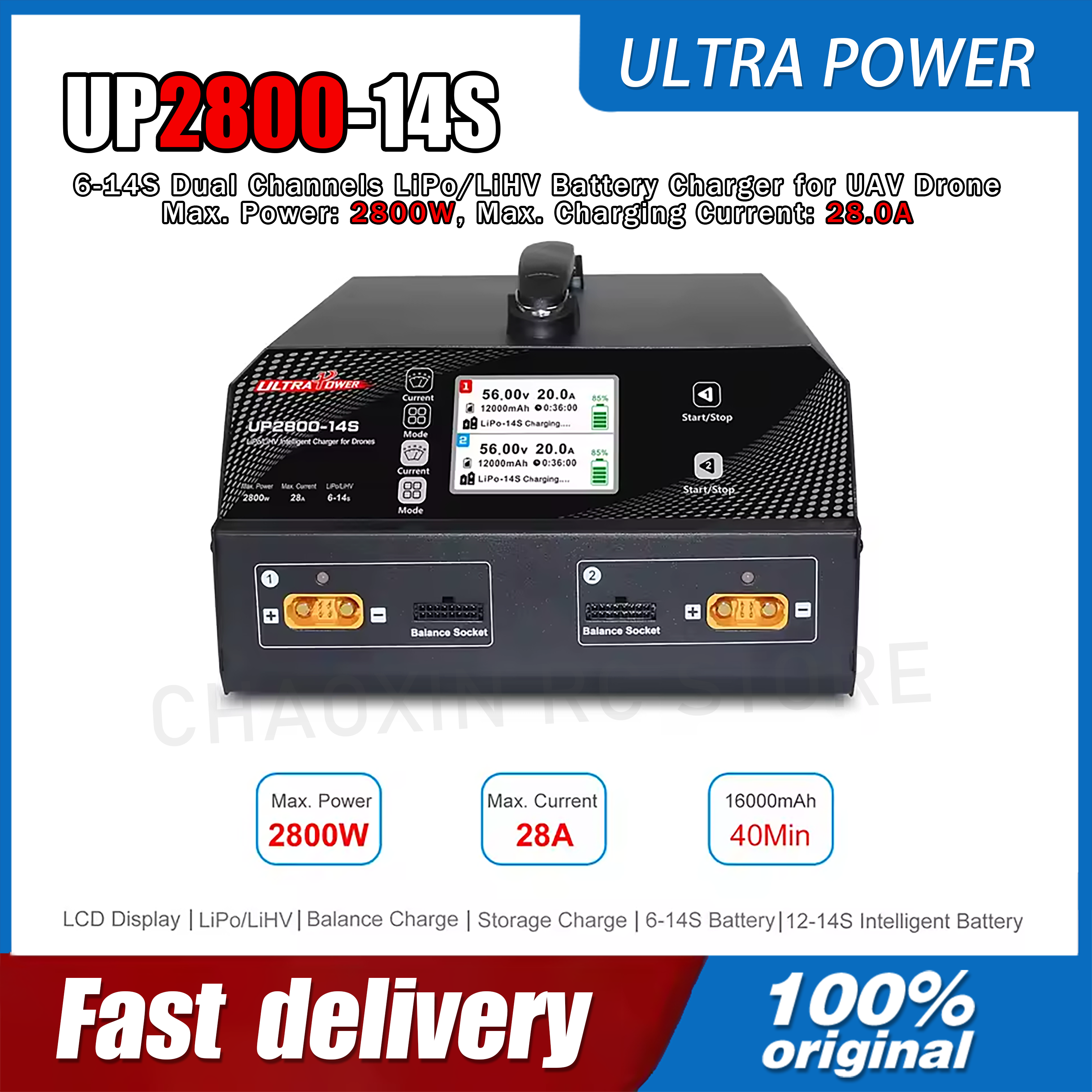 ULTRA POWER UP2800-14S 2X1400W – Drone Battery Lipo Bewertung und Preis