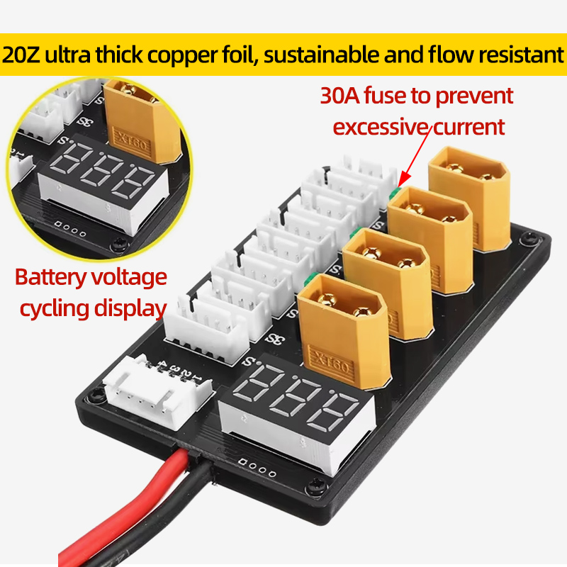 XT30 XT60 Lipo Battery Paralle – Drone Battery Parallel Board Bewertung und Preis