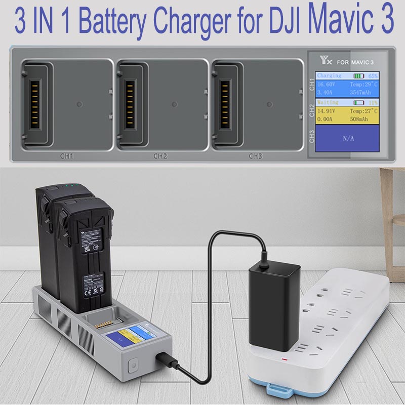 3 IN 1 Battery Charger for DJI – Drone Battery Parallel Board Bewertung und Preis