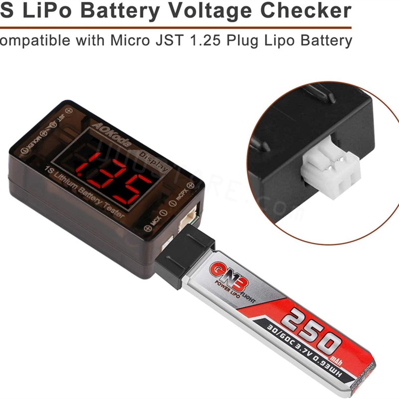 AOKoda AOK-041 1S LiPo Battery – Drone Battery Voltage Checker Bewertung und Preis